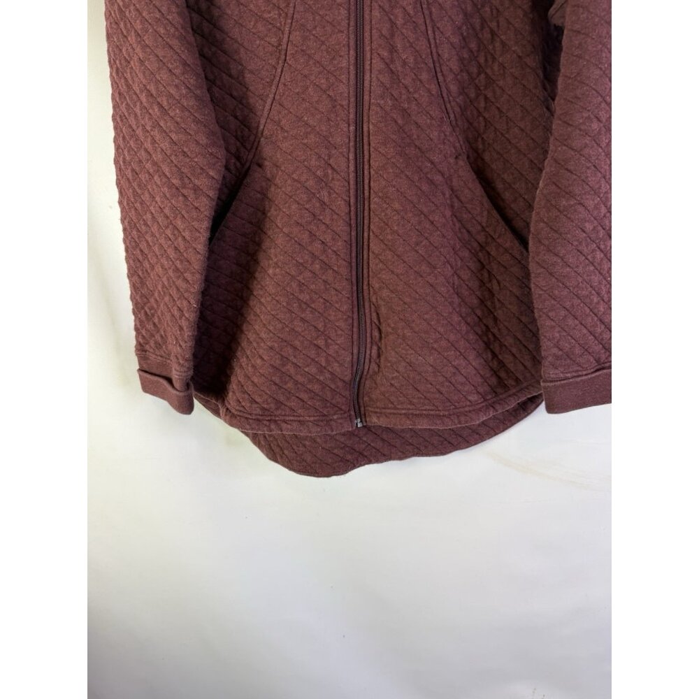 Patagonia Quilted Full-Zip Jacket Burgundy - Picture 2 of 10